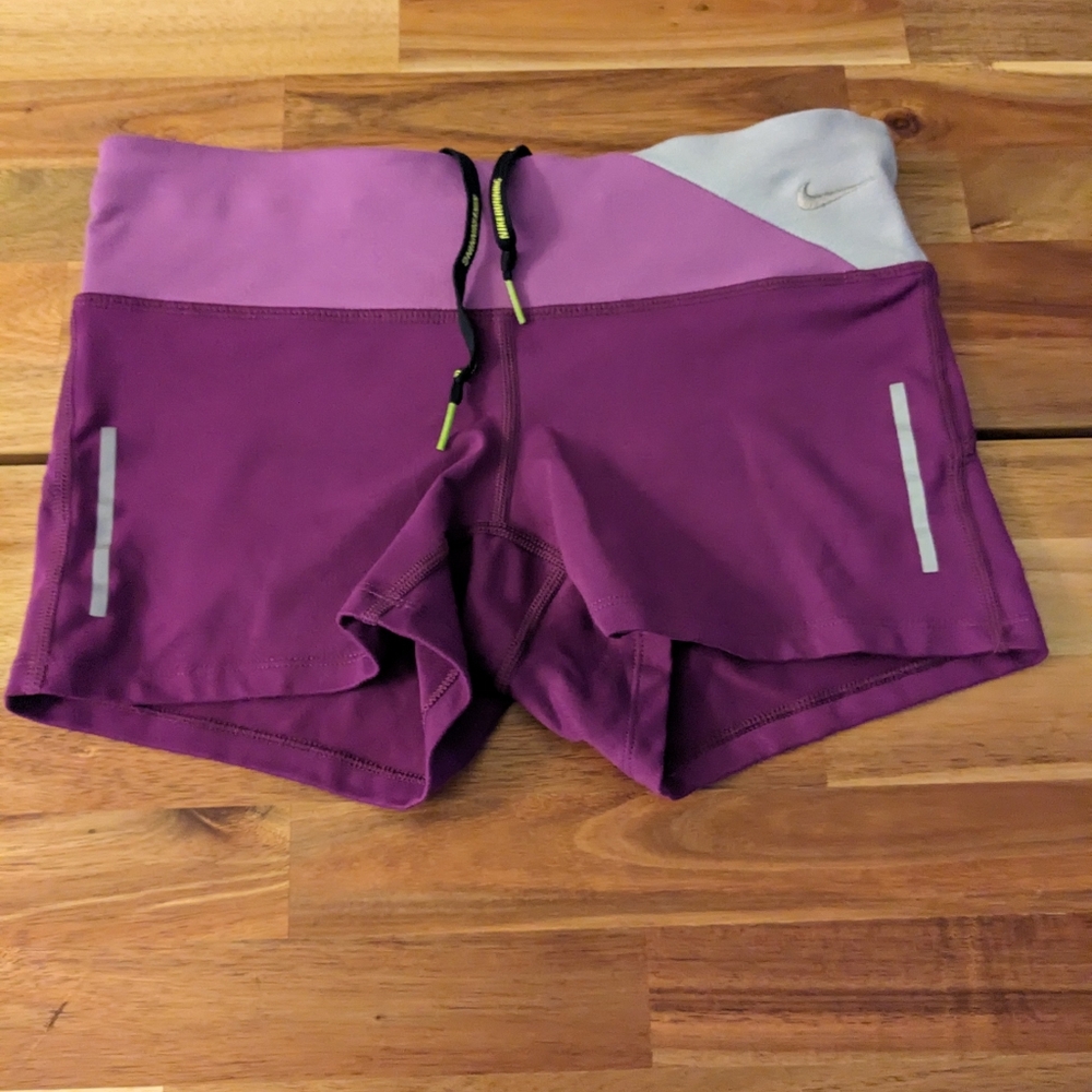 Nike dri fit purple booty shorts
